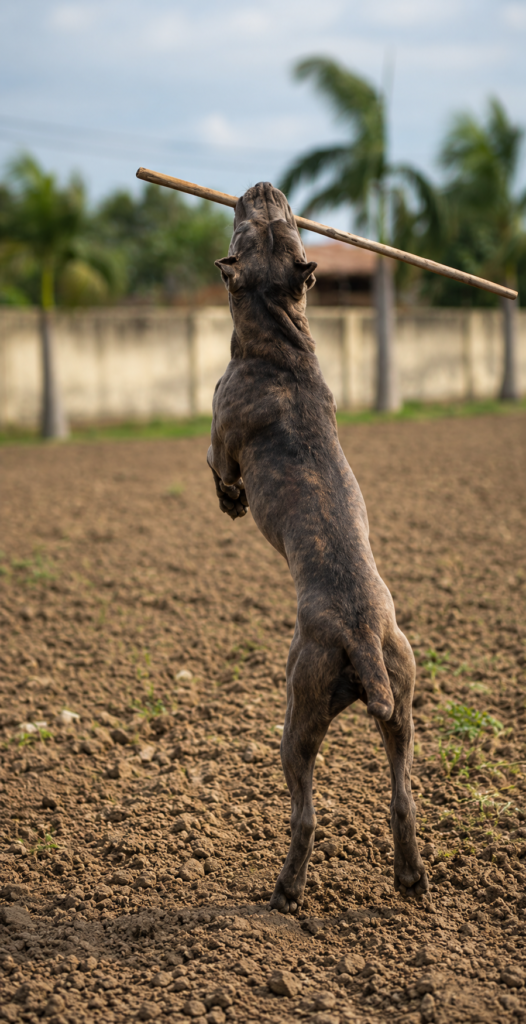 Adult Cane Corso Dog Standing Outdoors